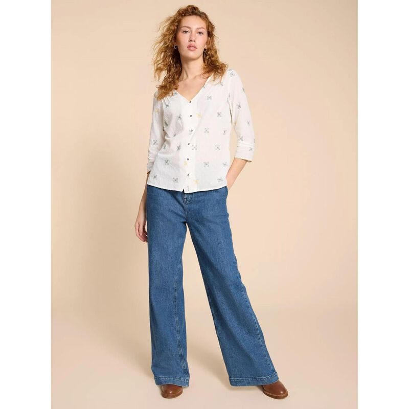 White Stuff Rae Organic Cotton Top image number 3